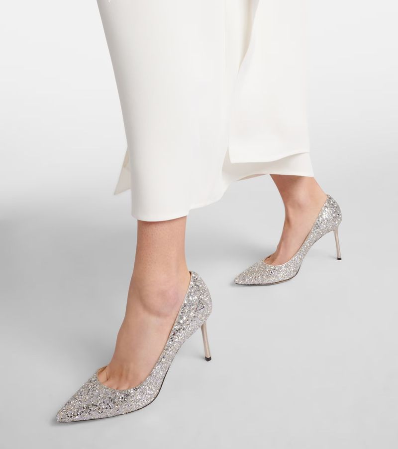 Jimmy Choo Romy Glitter Heels