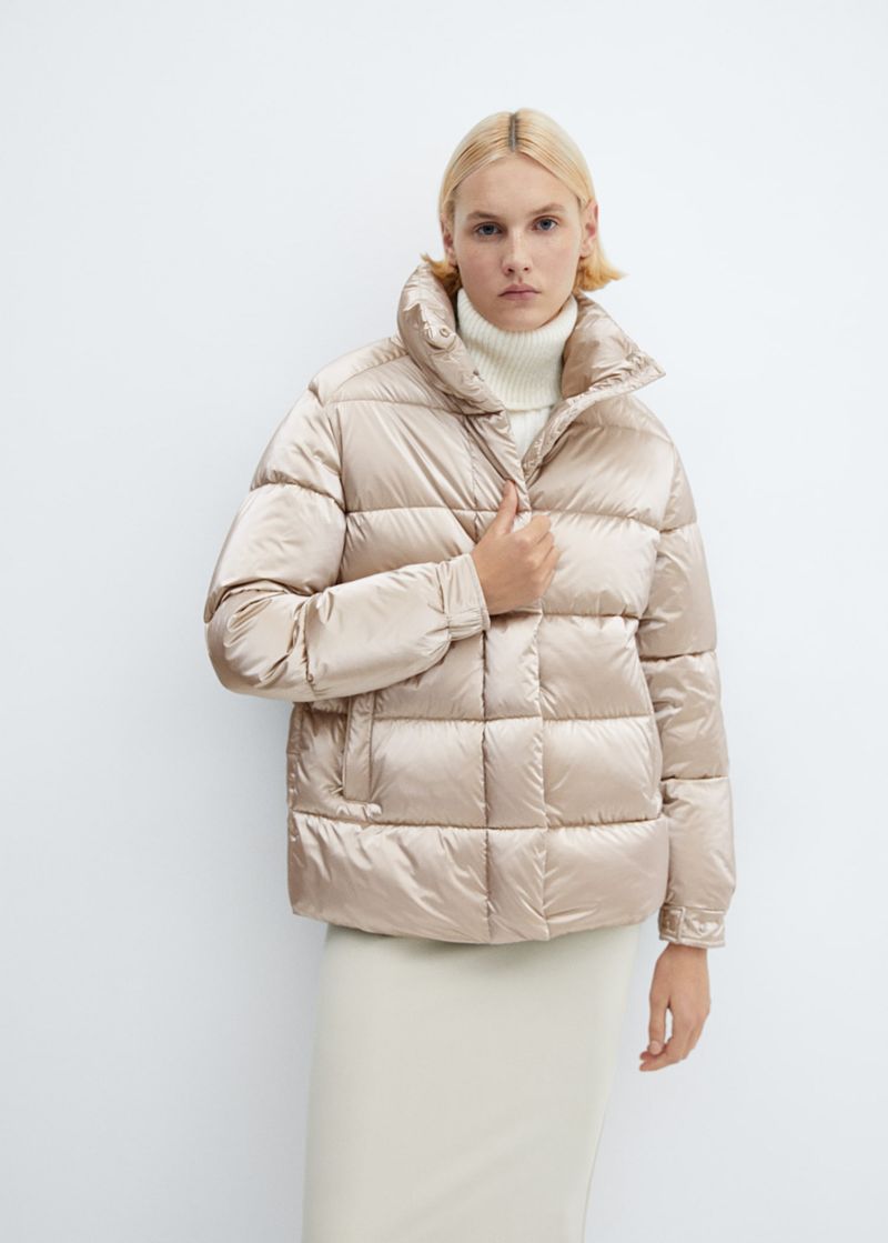 Water-Repellent Quilted Coat