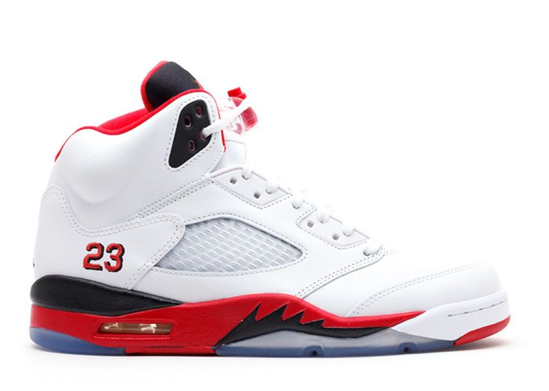 Air Jordan 5 'Fire Red Black Tongue'