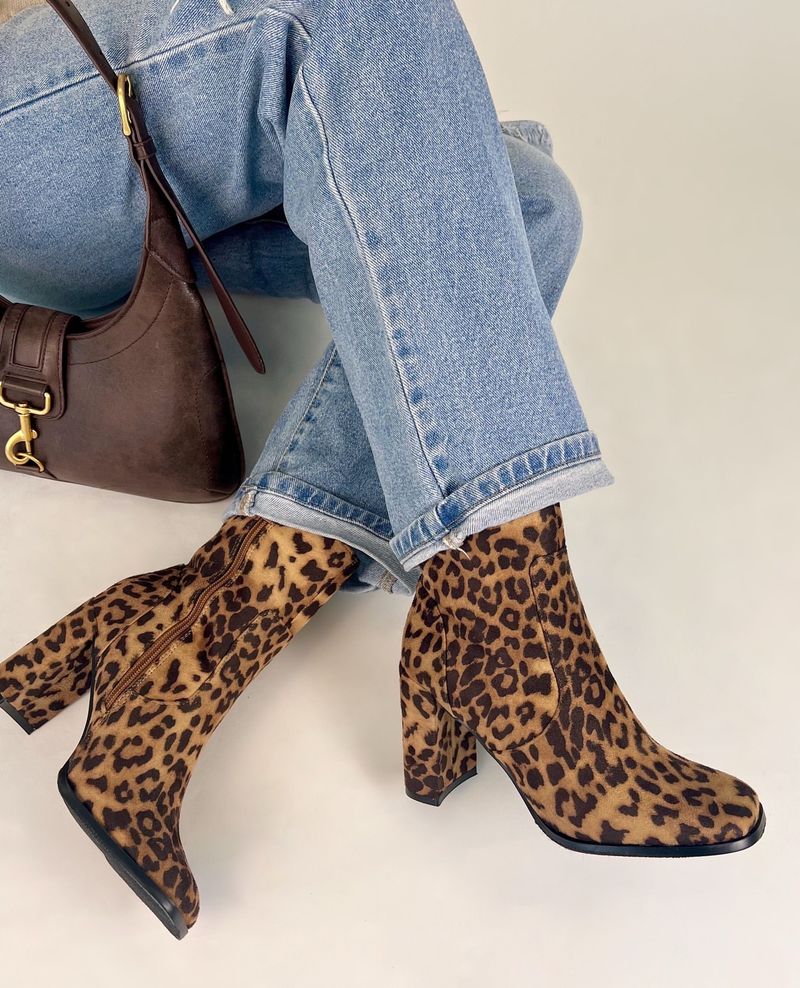 Animal Print Ankle Boots