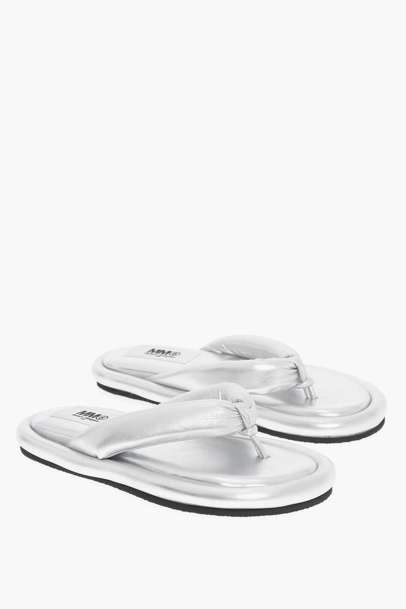 Maison Margiela Ciabatta Faux Leather Flip-Flops