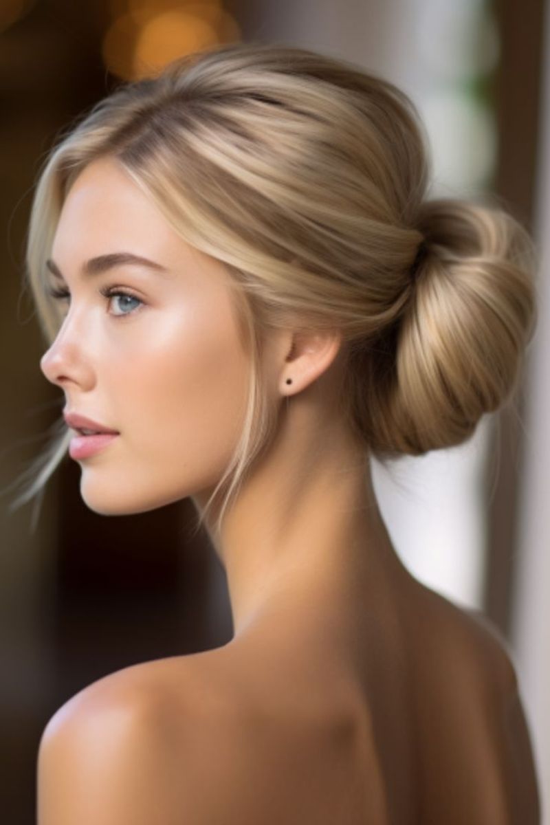 Elegant Beige Updo