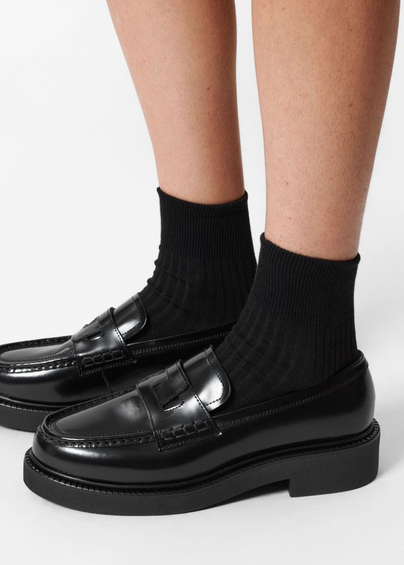 & Other Stories Chunky Leather Loafers
