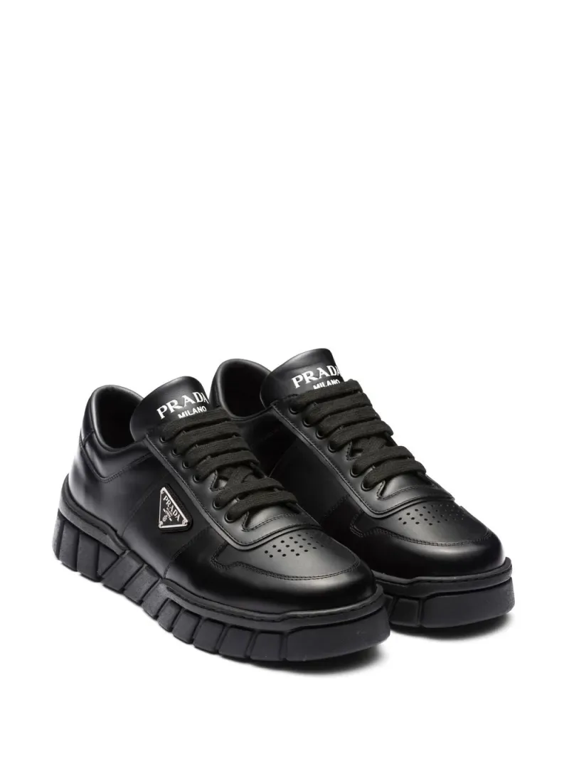 Prada Logo Plaque Sneakers