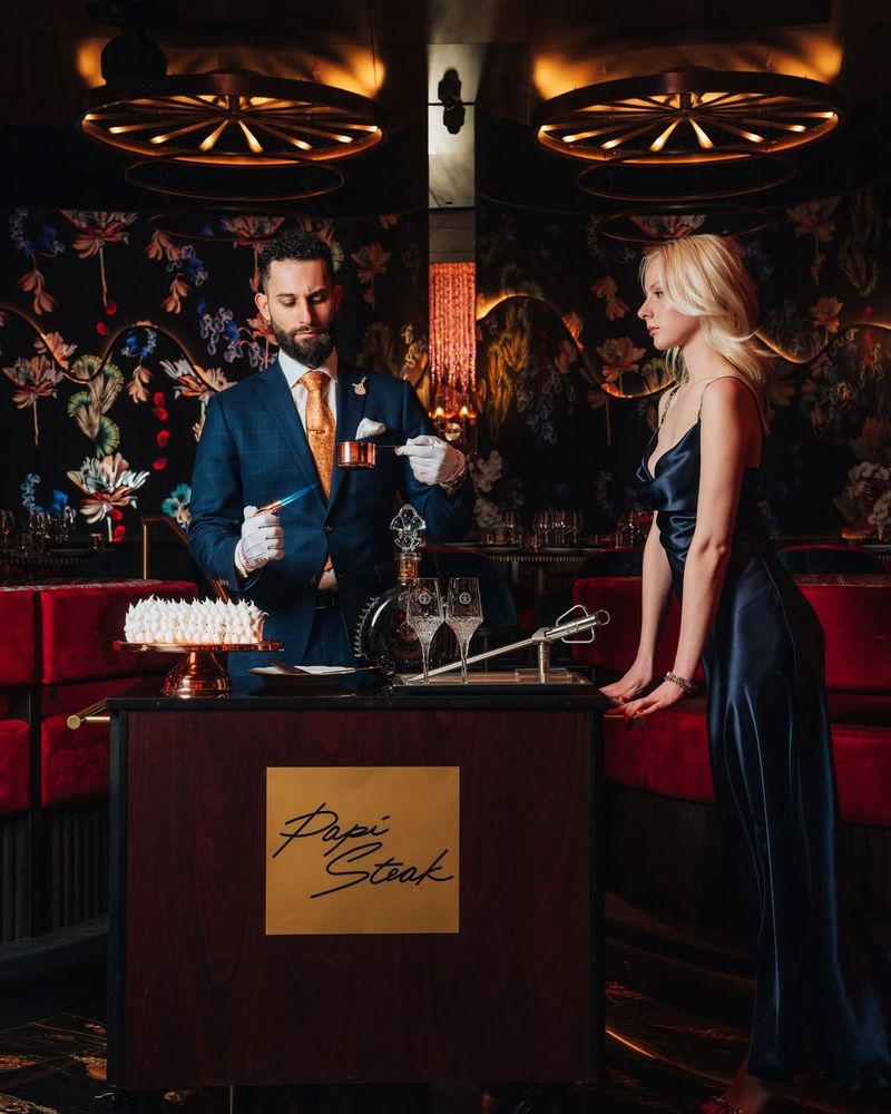 Papi Steak (Miami Beach) — Louis XIII Baked Alaska