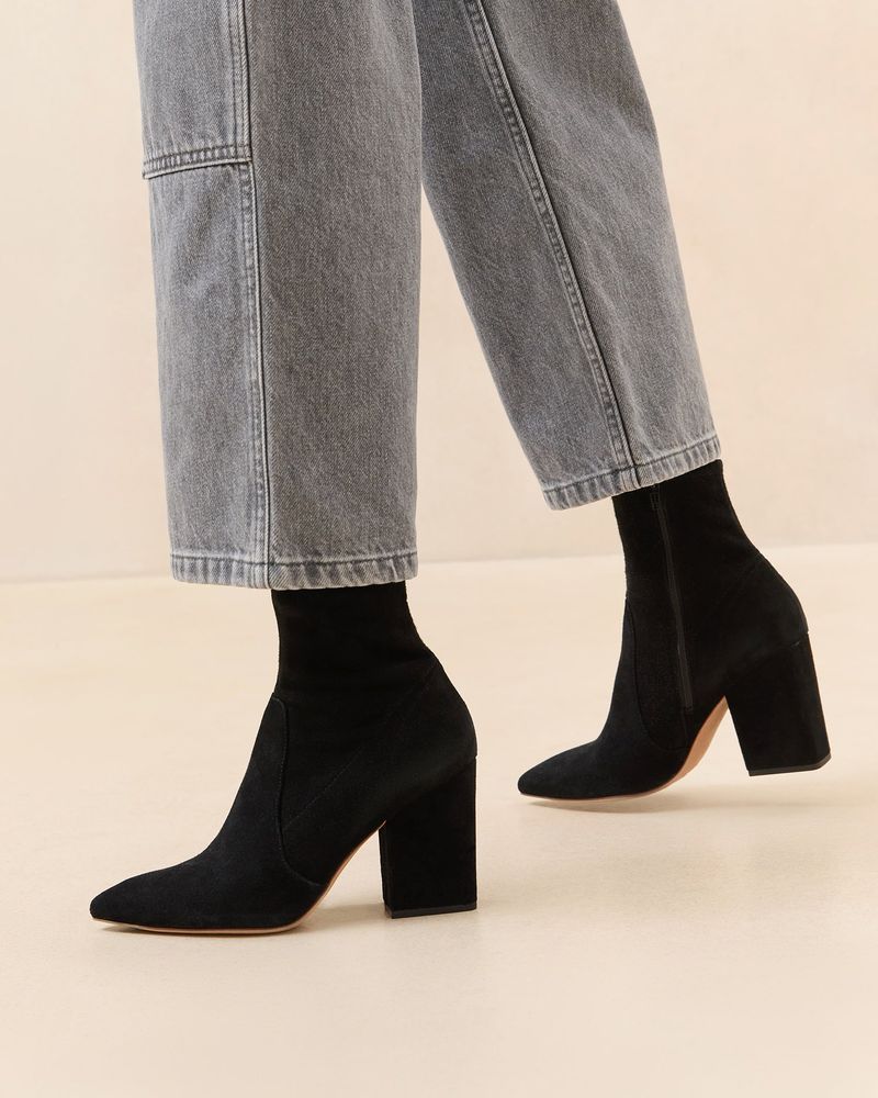 Black Ankle Suede Boots