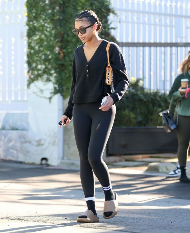 Sporty Sandals or Slides (with Socks or Bare)
