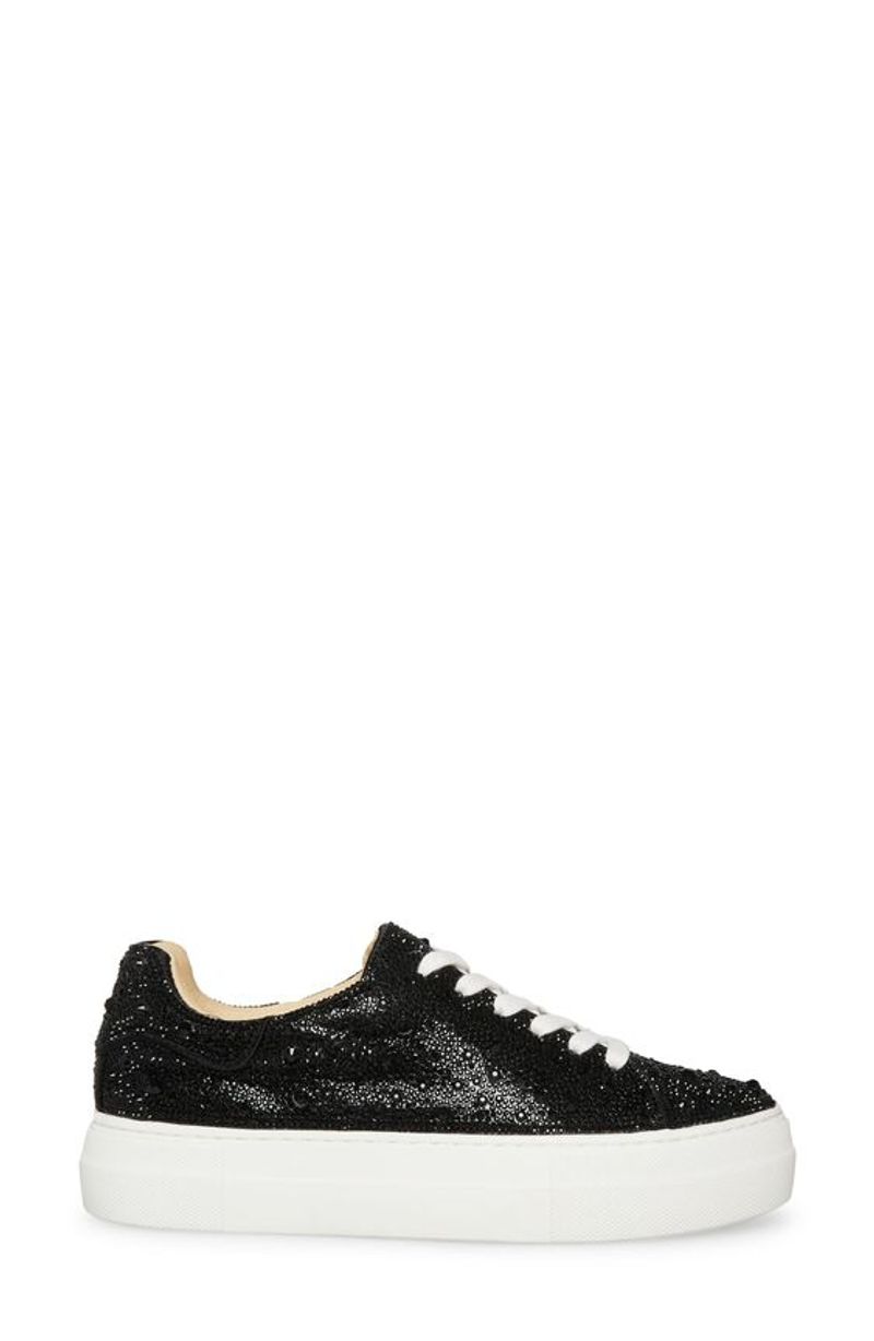 Betsey Johnson Sidny Crystal Pavé Platform Sneakers