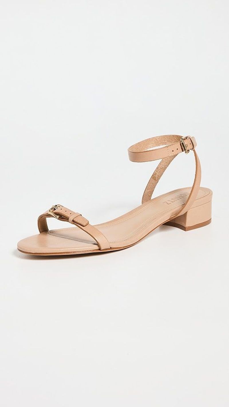 Schutz Aurora Low Block Heel Sandal