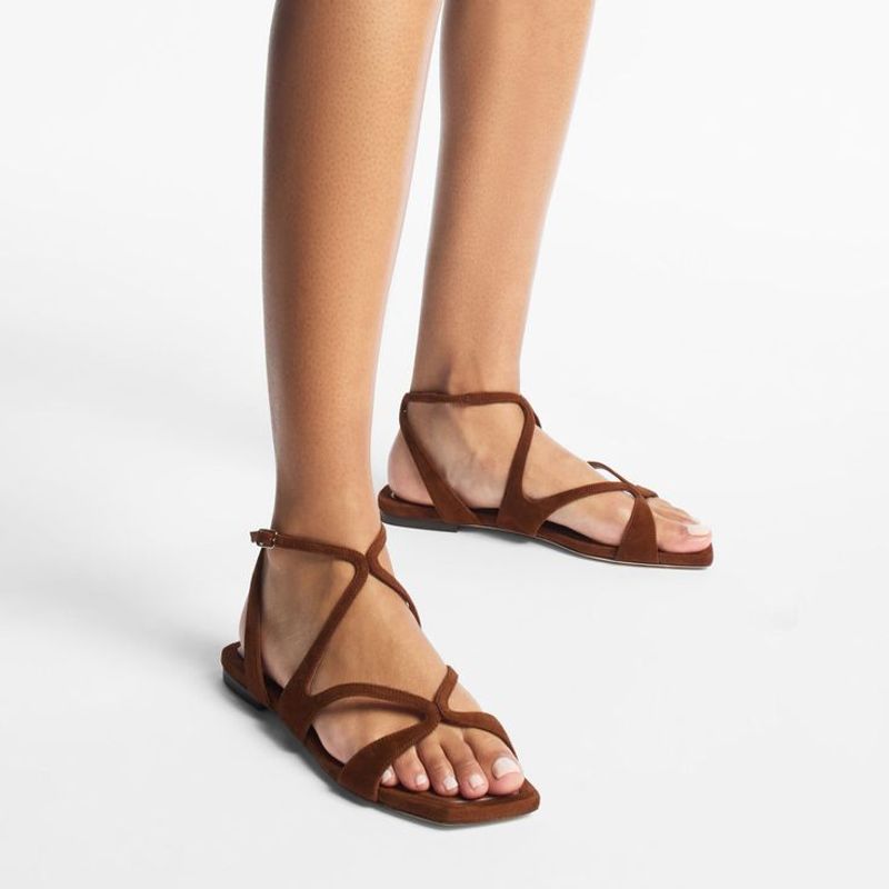 JIMMY CHOO Ayla Suede Sandals