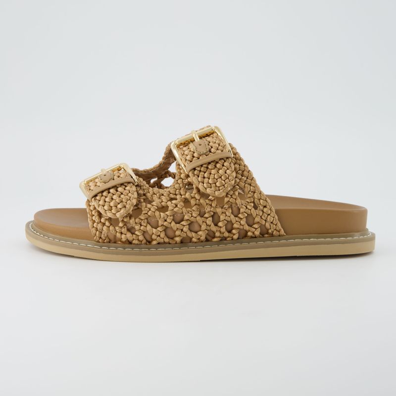 CUSHIONAIRE Woven Footbed Sandal