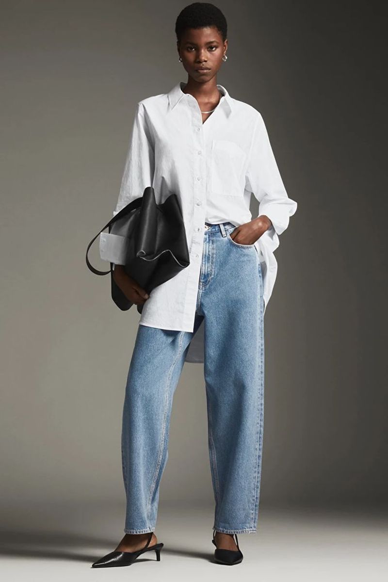 COS Oversized Cotton Poplin Shirt