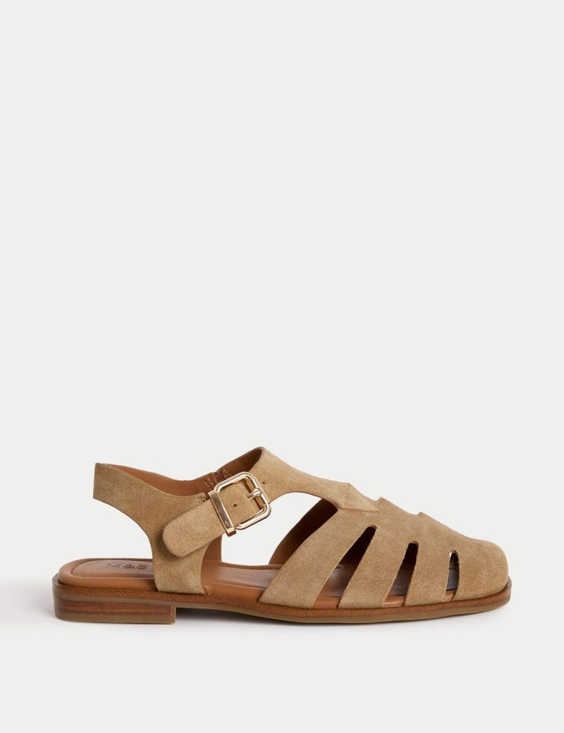 Marks & Spencer Wide Fit Suede Fisherman Sandals