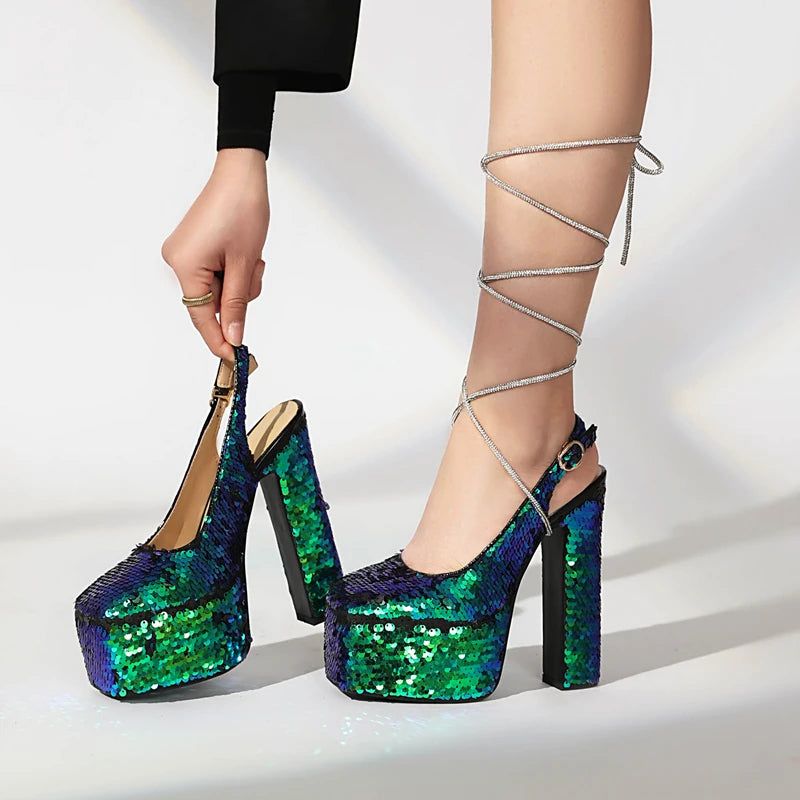 Glitter-Covered Heels