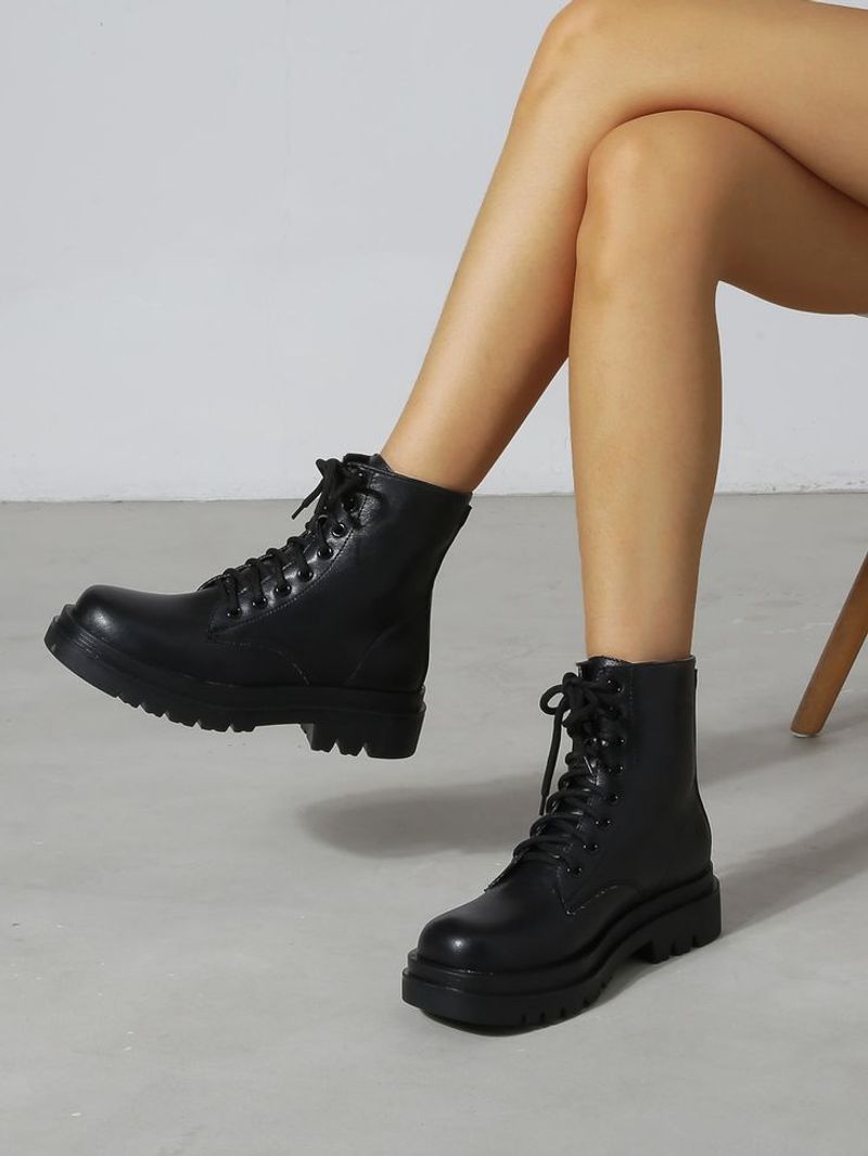 Dark, Heavy Shoes with Light Outfits