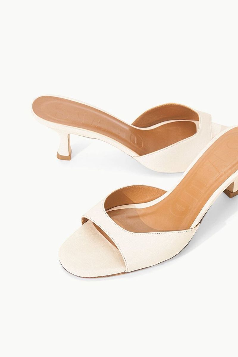 Staud Brigitte Leather Mules