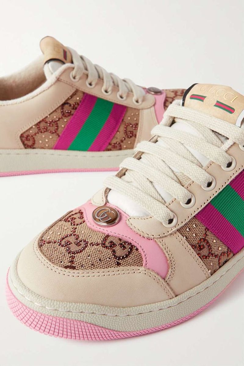 Logo-Covered Designer Sneakers