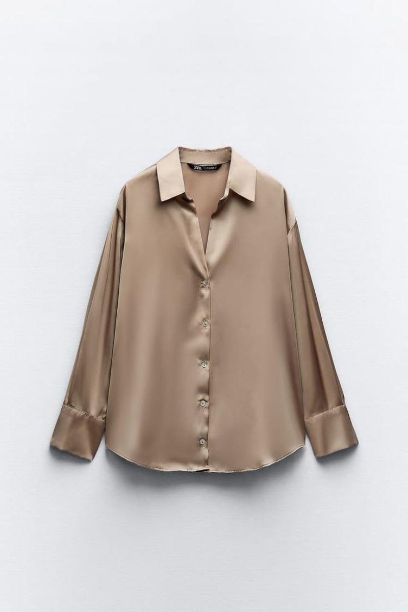 Zara Satin Effect Blouse