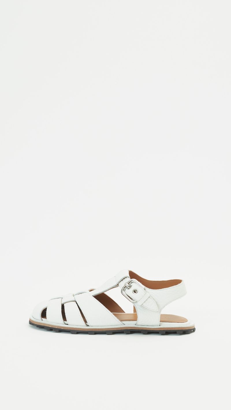 Marni Pebble Leather Fisherman Sandals