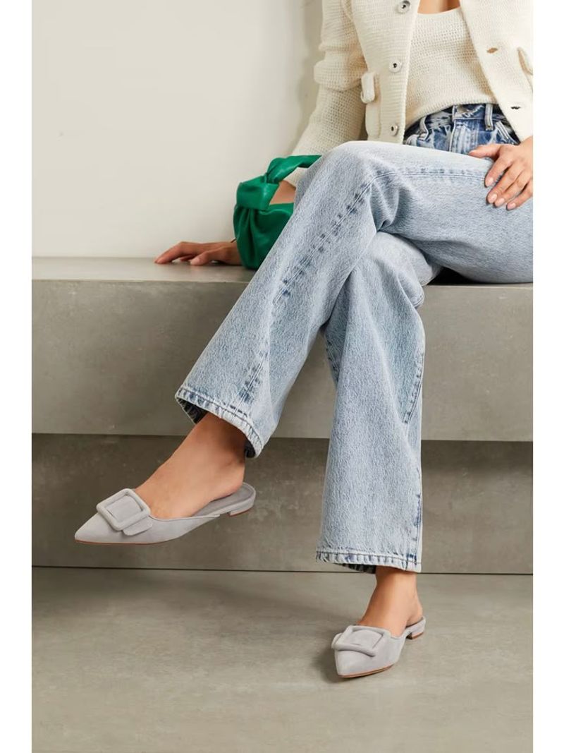 Pointed-Toe Flats or Mules