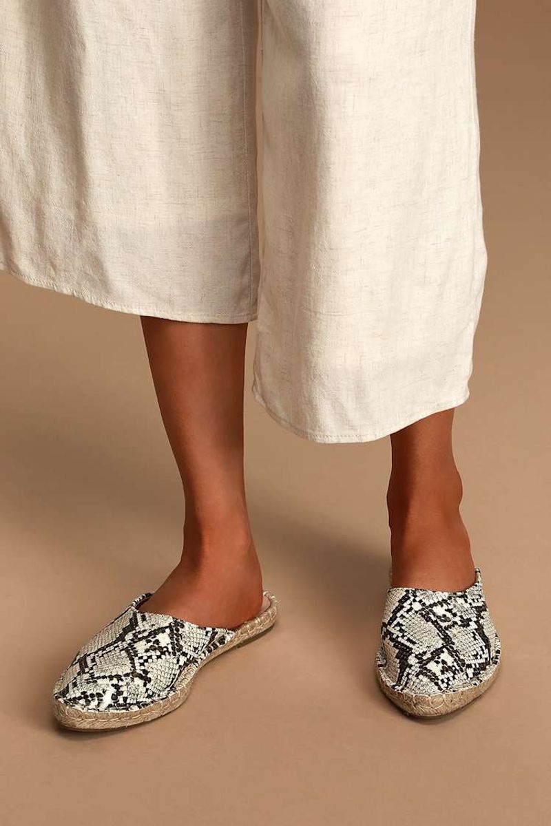 Backless Espadrille Mules
