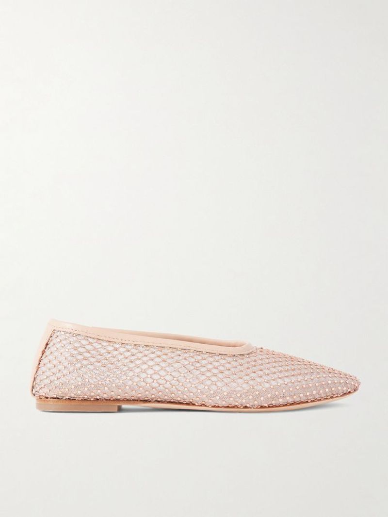 Staud Alba Embellished Mesh Flats
