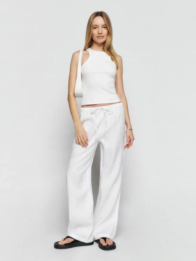 Reformation Olina Linen Pant
