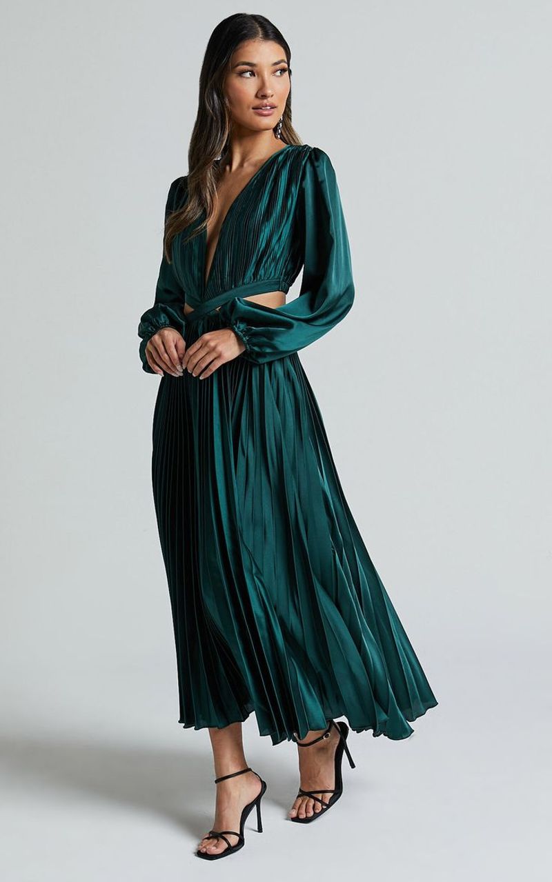 Belle Bow Sleeve Midi Dress