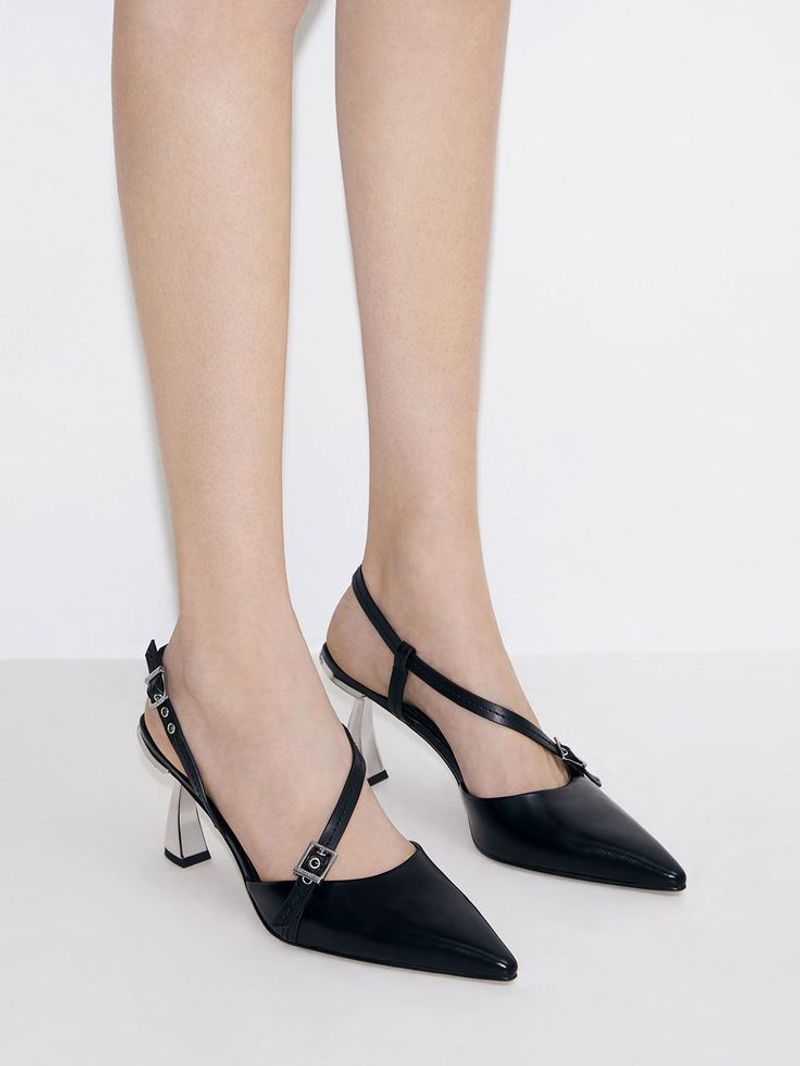 Charles & Keith – Strappy Slingback Heels