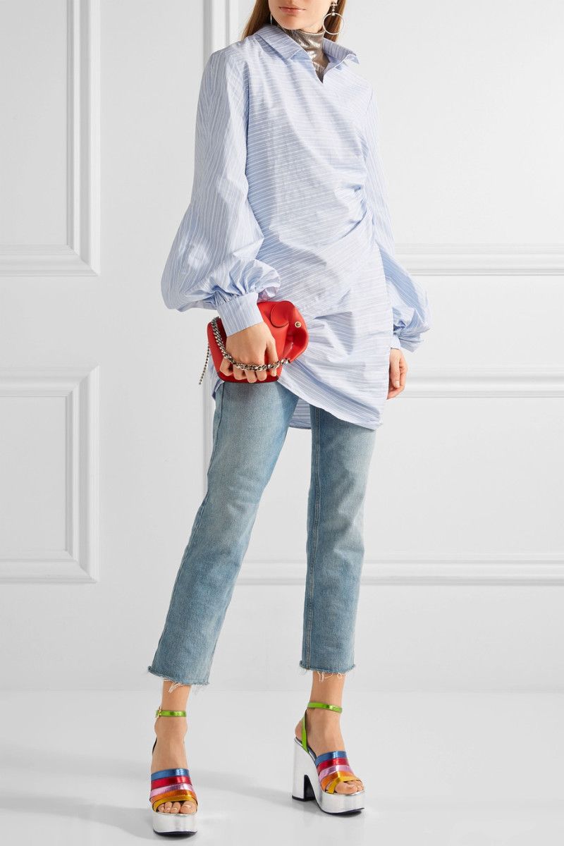 Chunky Platform Heels with Loud Prints