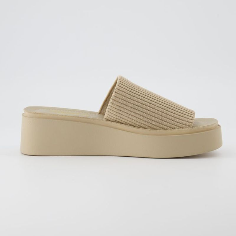 Cushionaire Pim Knit Platform Sandal