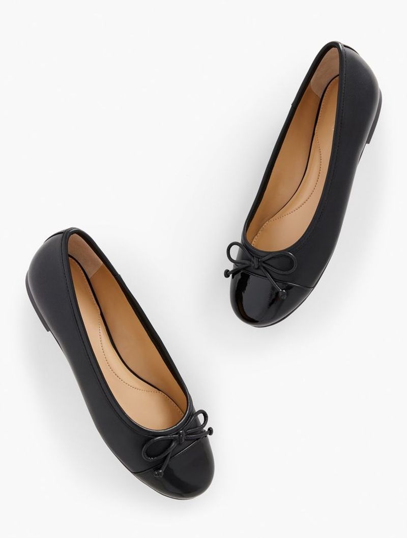 Talbots Blair Cap-Toe Ballet Flats
