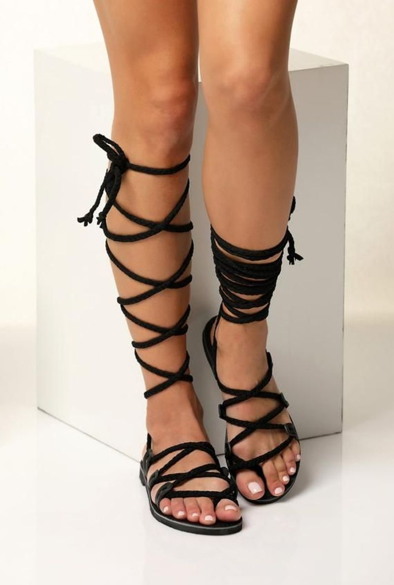 Gladiator Sandals (multi-strap, knee-high styles)