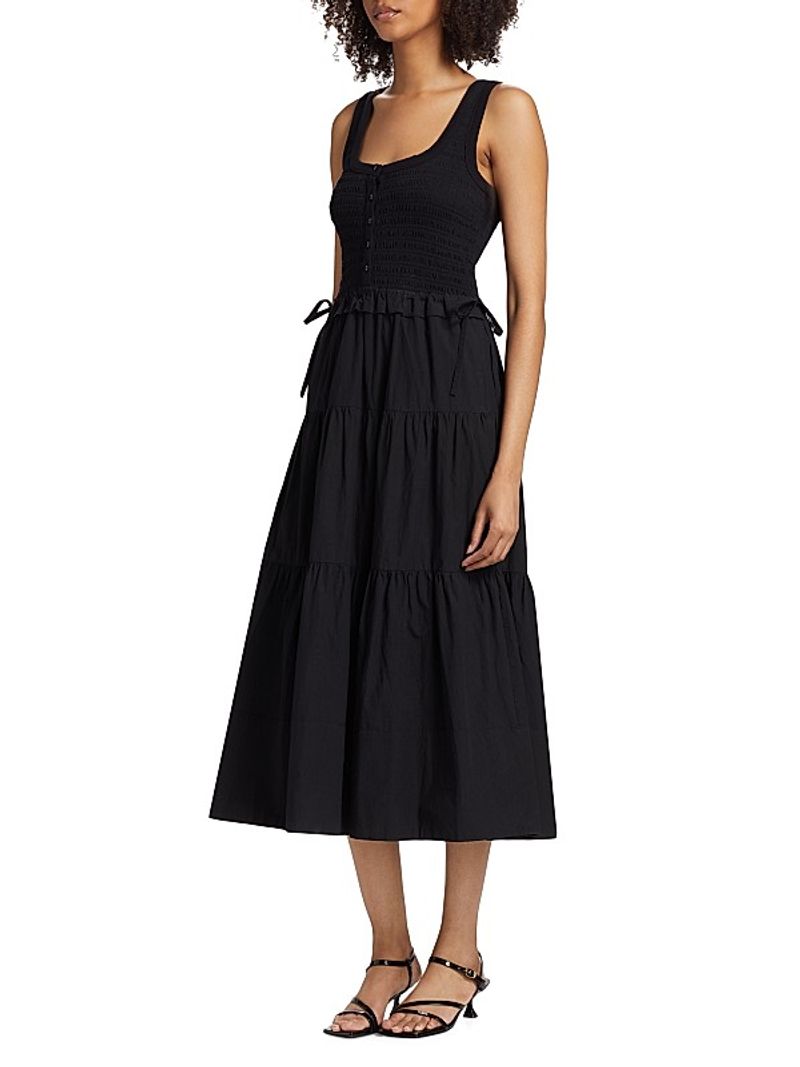 Cinq à Sept – Smocked Midi Dress