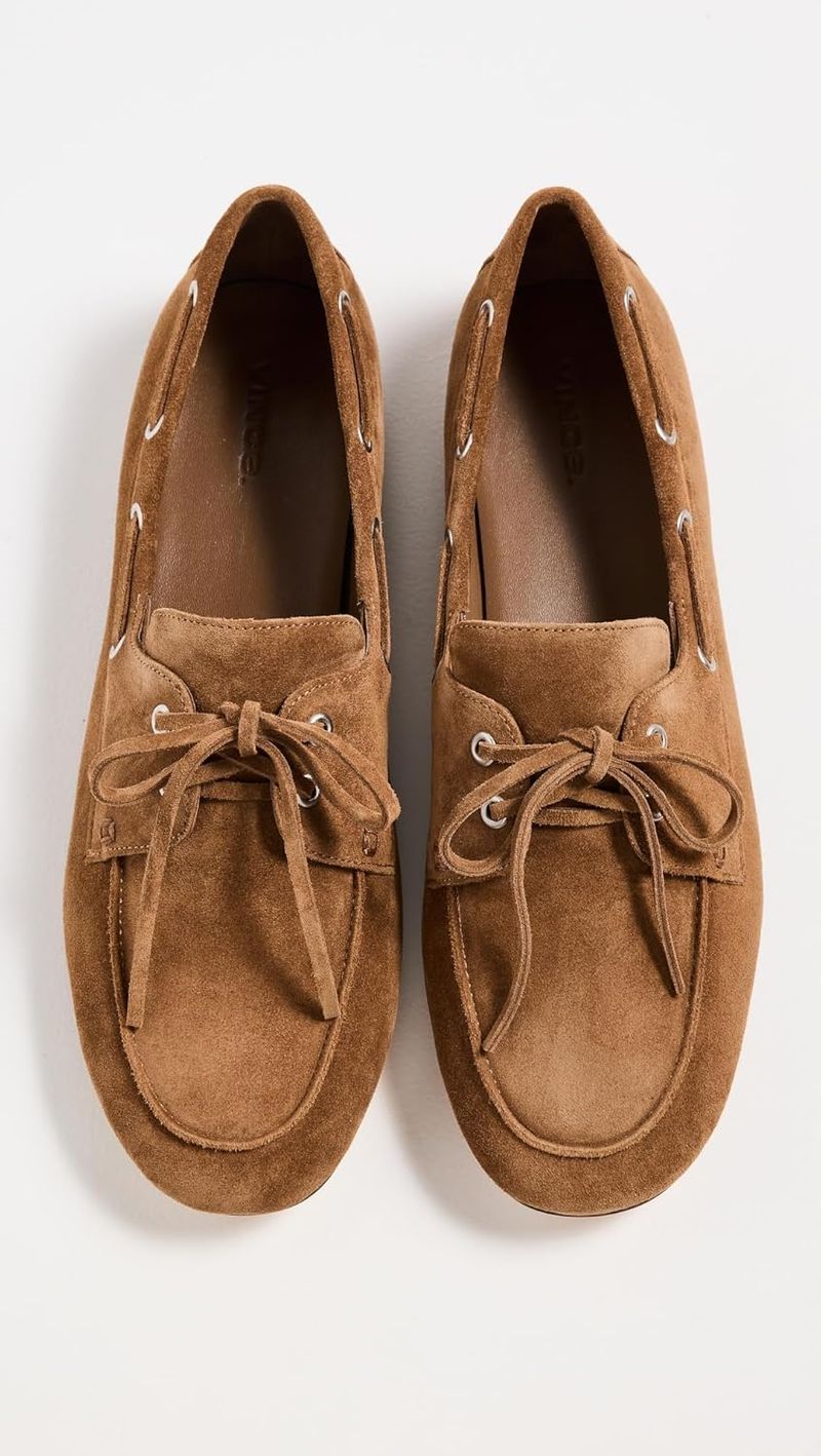 Vince Marin Suede Boat Loafers