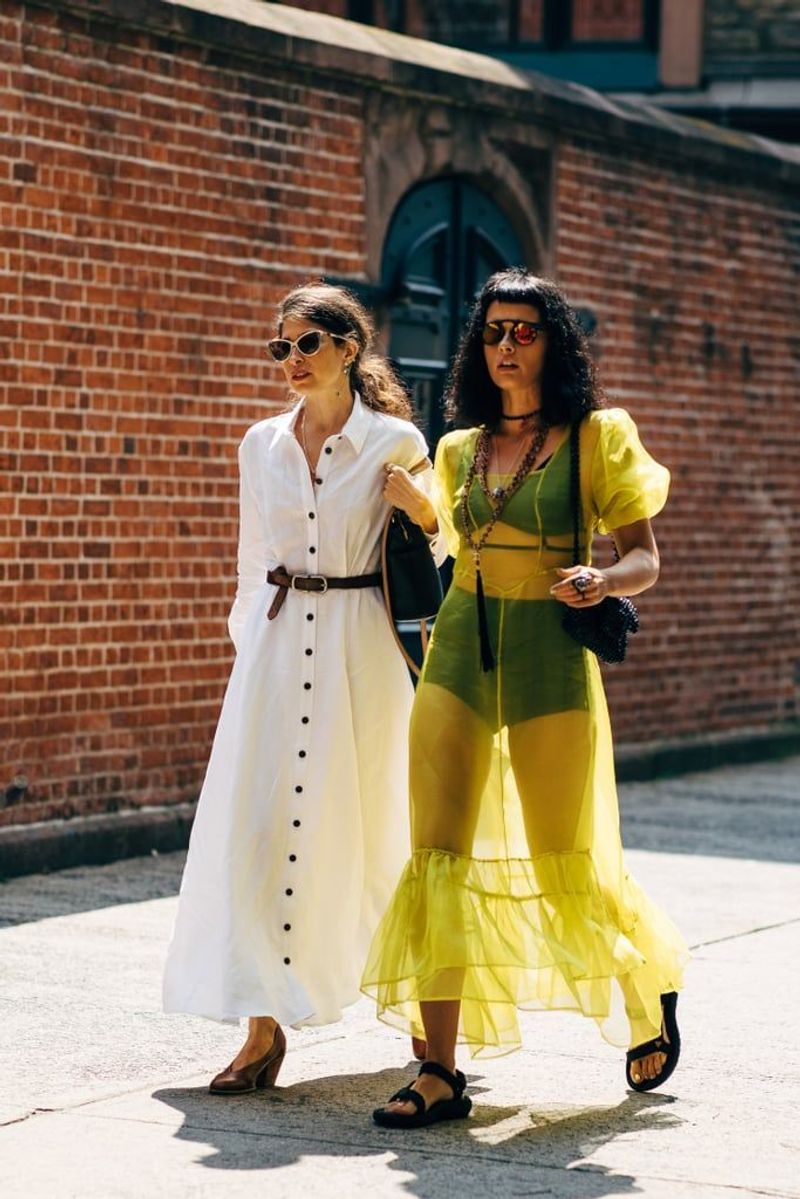 Wearing All-Over Neon or Flashy Colors