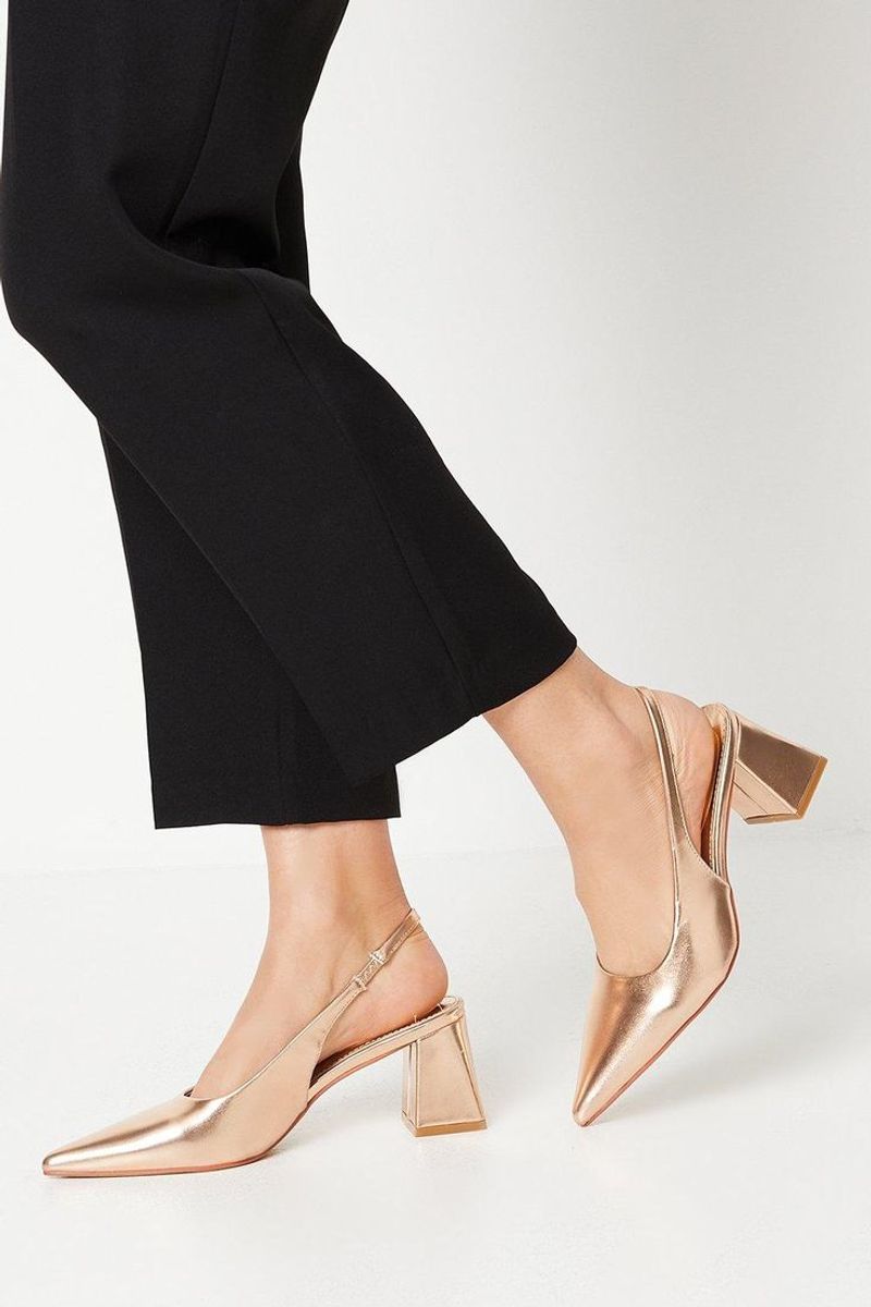 Slingback Block Heels