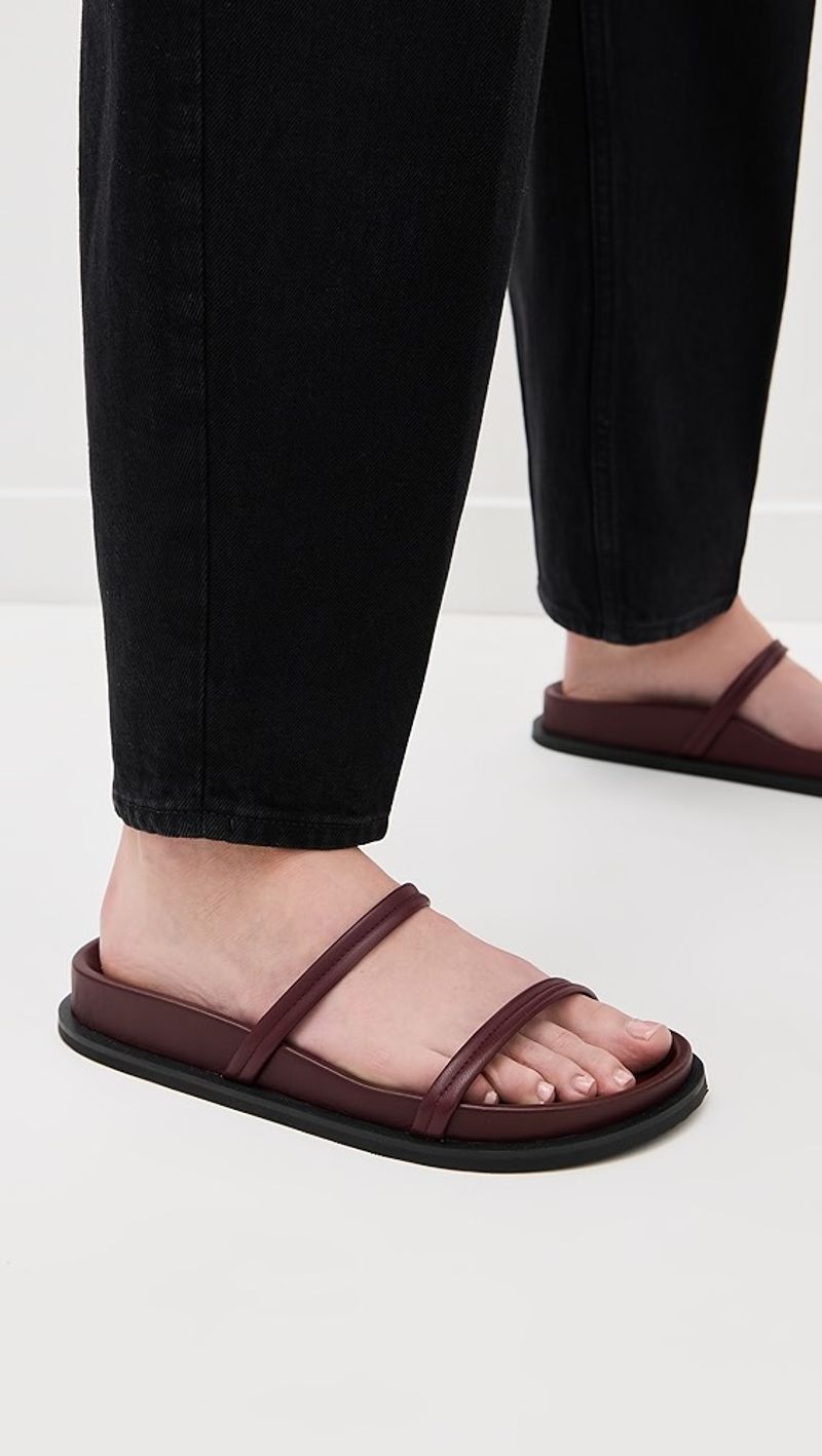 St. Agni Leather Bare Slides