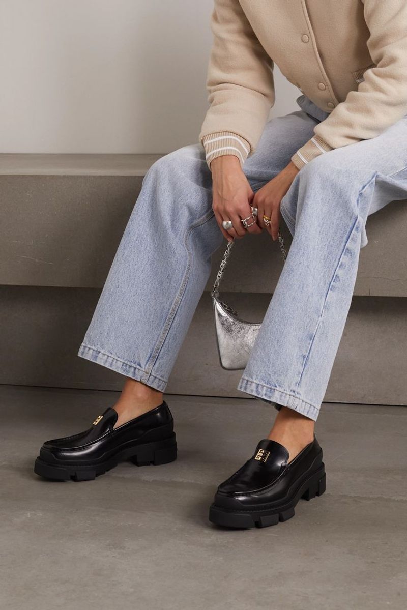Heavy Platform Loafers with Thick Soles