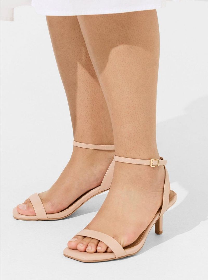 Kitten Heels with Ultra-Narrow Straps
