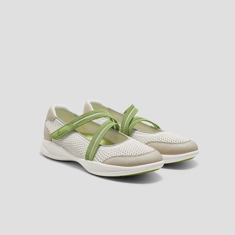 VIVAIA Round-Toe Mesh Mary-Jane Sneaker Flats