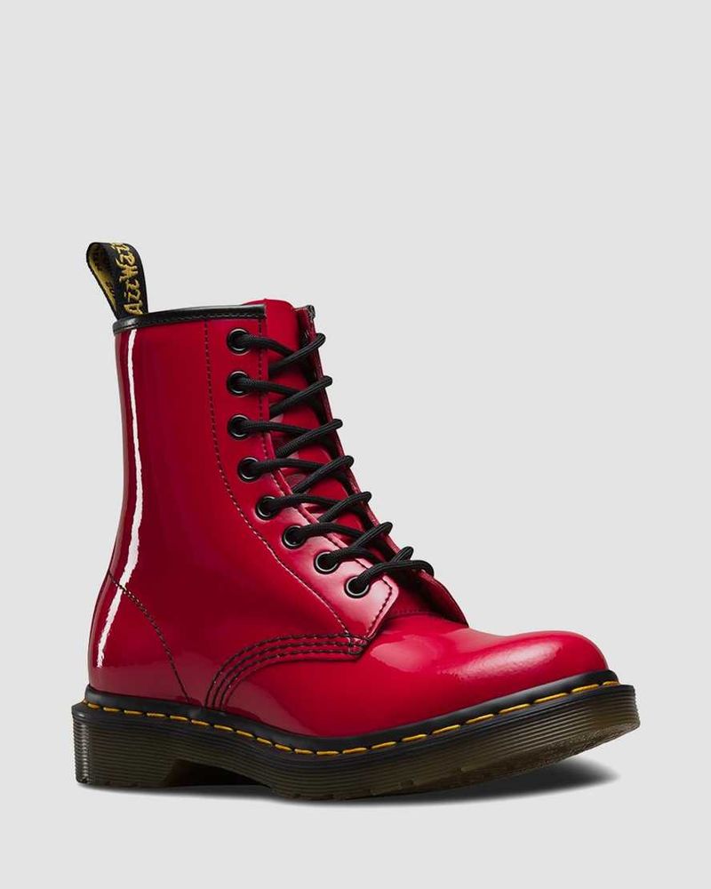Dr. Martens 1460 Red Patent Leather Boots