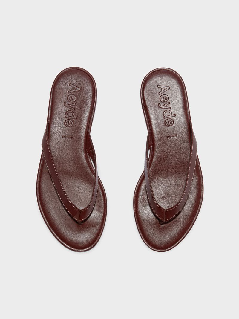 AEYDE Melody Leather Flip Flops
