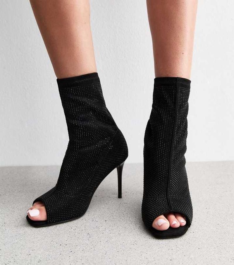 Peep-Toe Ankle Booties
