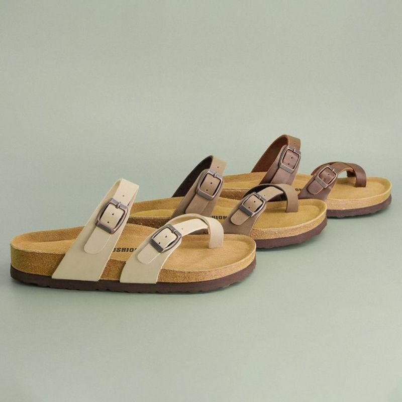 Cushionaire Luna Cork Footbed Sandal