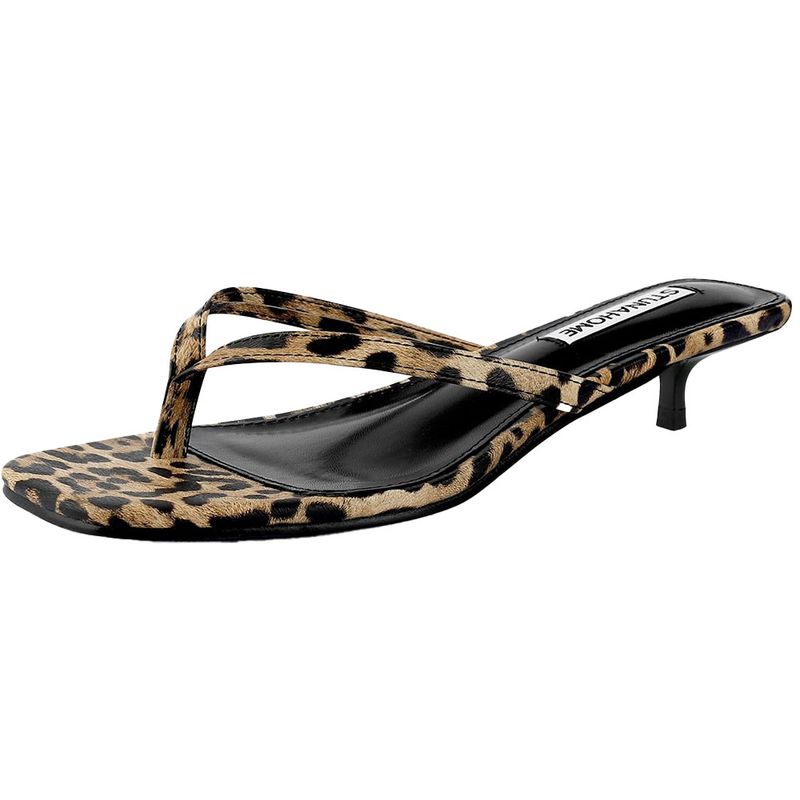 Stunahome Kitten Heel Thong Sandals