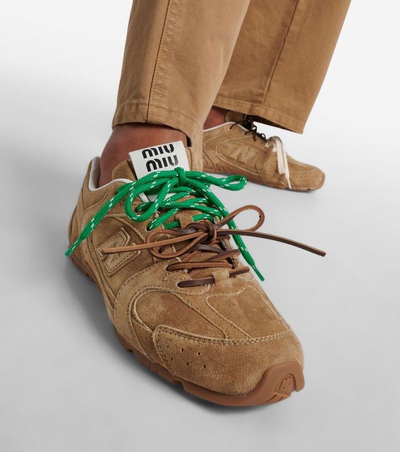 Miu Miu x New Balance 530 SL Leather Sneakers
