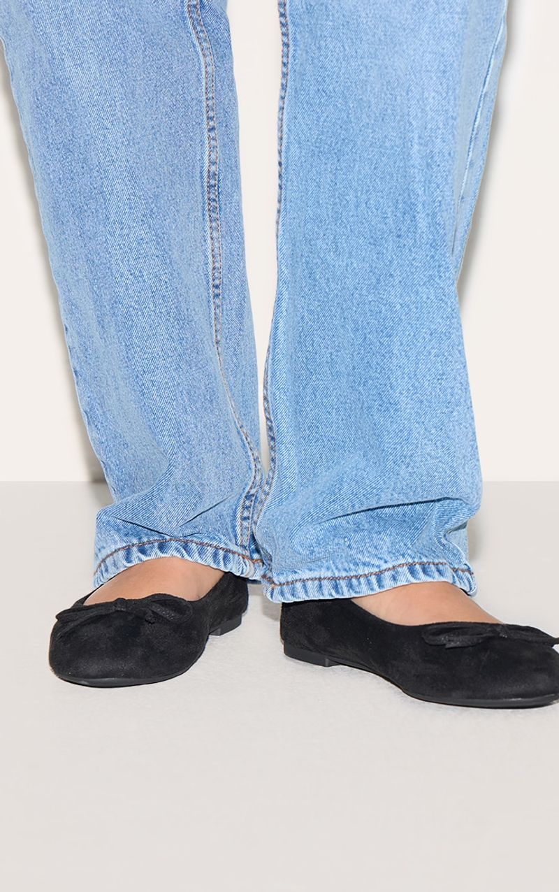 Round-Toe Ballet Flats (Plain Leather)