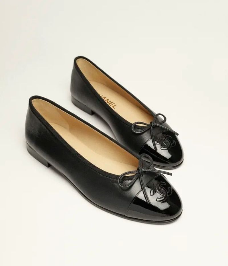 Chanel Lambskin Ballerina Flats
