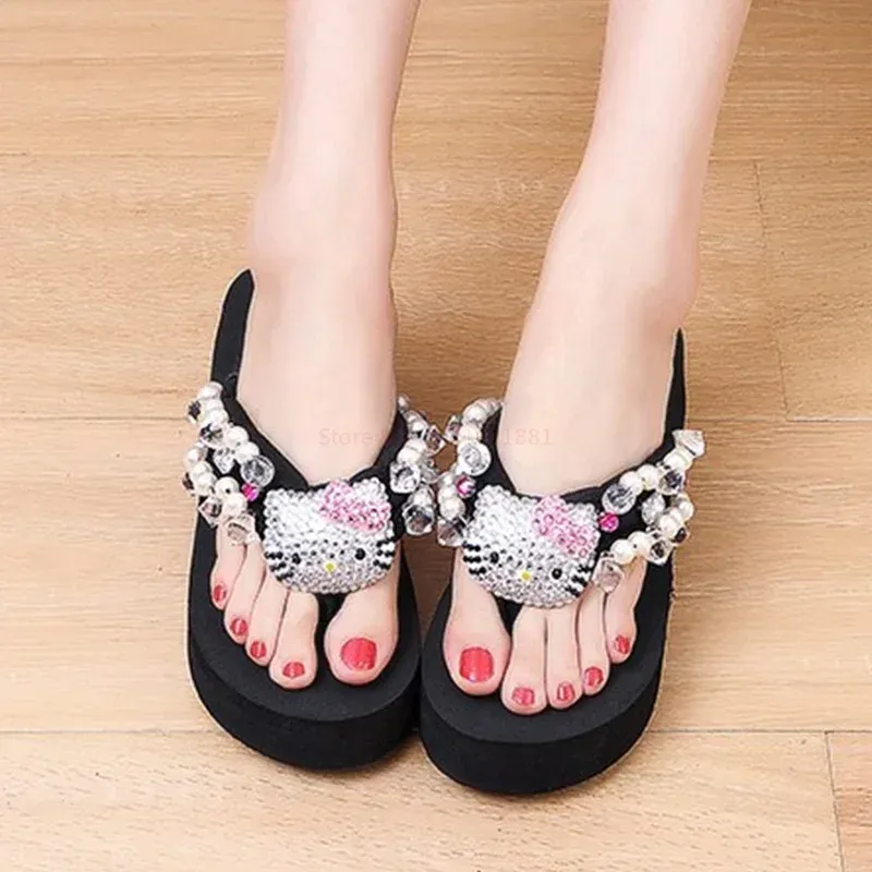 Puffy Foam Flip-Flops with Cartoon Prints